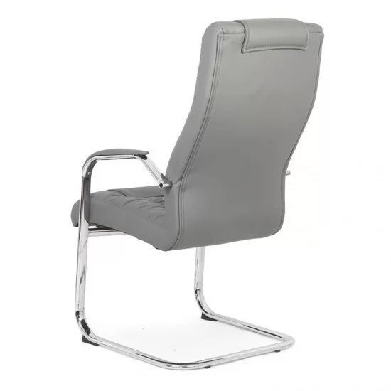 Scaun de conferinta OMAN piele ecologica, Gri [2]