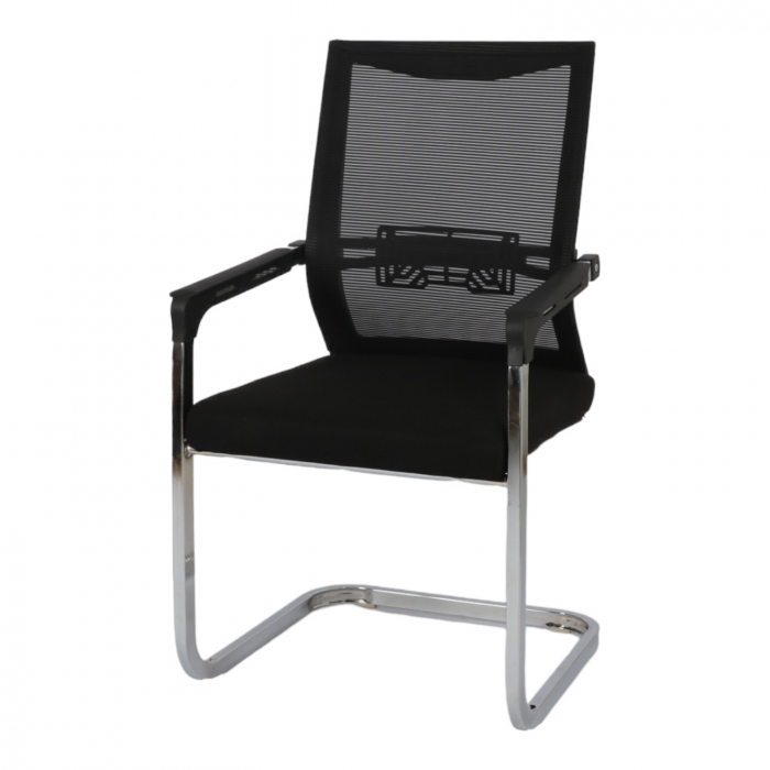 Scaun de vizitator ergonomic TARGA CF, Mesh/Textil, Negru [4]