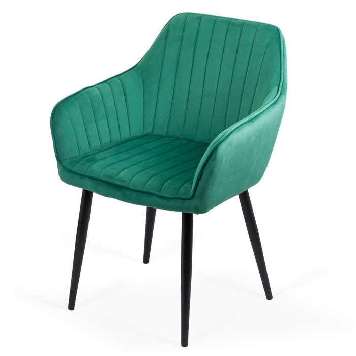 Scaun dining Aida, verde, catifea [2]