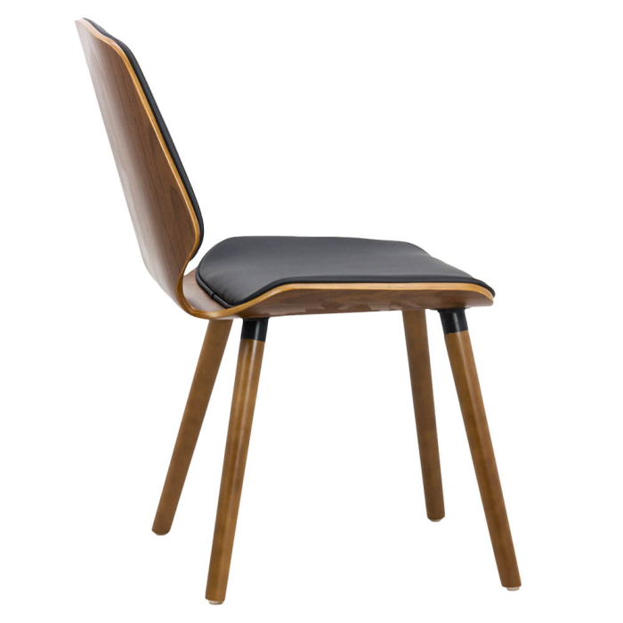 Scaun dining Alma, negru, piele ecologica [3]