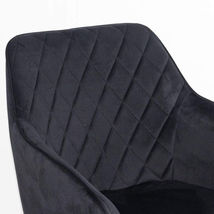 Scaun dining Aria, negru, catifea [2]