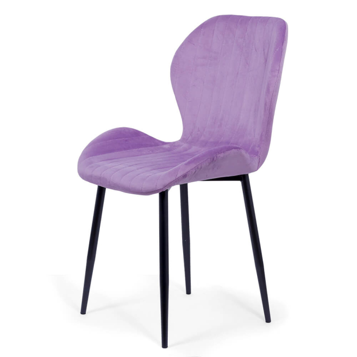 Scaun dining Astra, mov, catifea [2]
