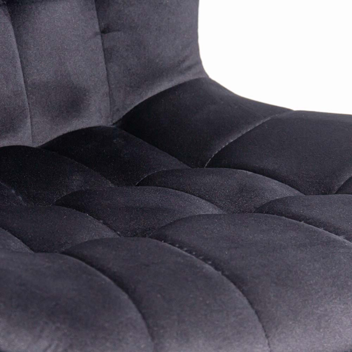 Scaun dining Dalia, negru, catifea [6]
