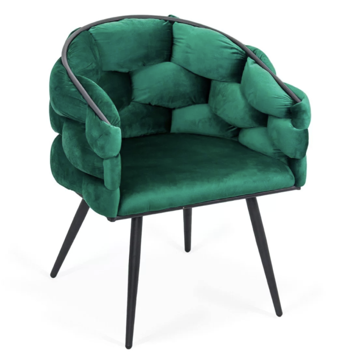 Scaun dining Daphne, verde, catifea [6]