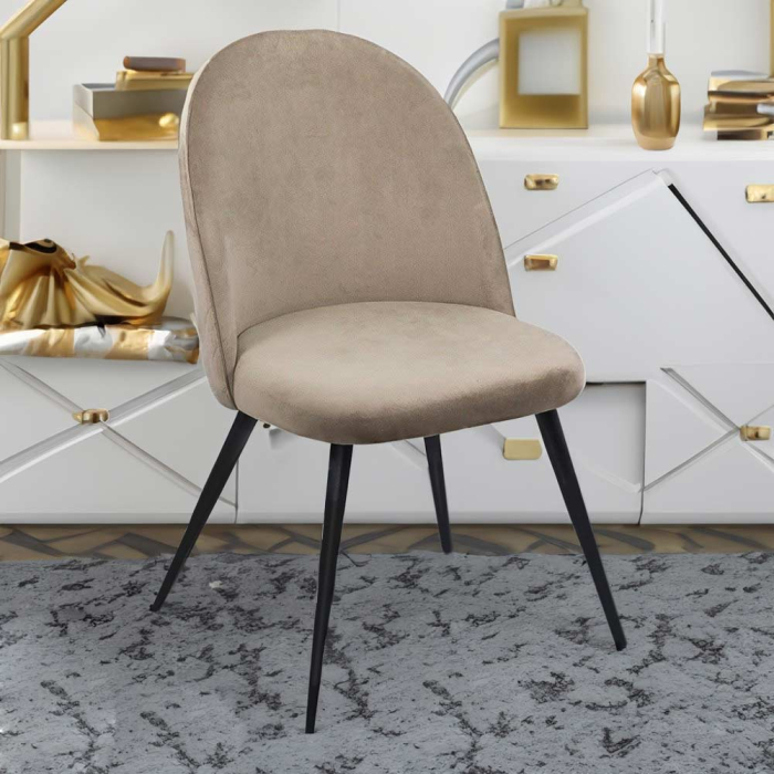 Scaun dining Eden, bej, catifea [7]
