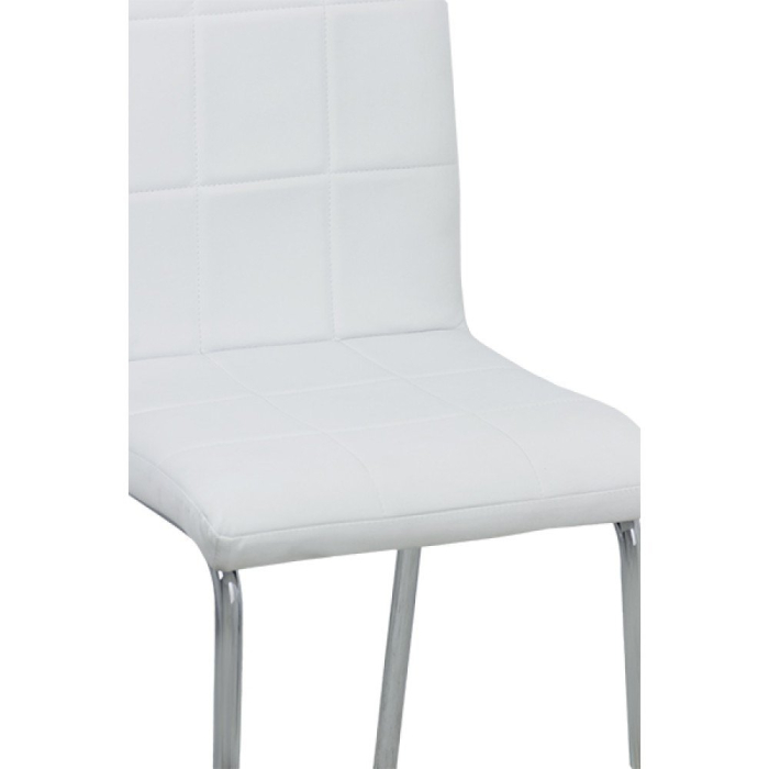 Scaun dining Hera, alb, piele ecologica [3]
