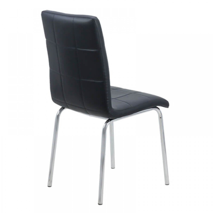 Scaun dining Hera, negru, piele ecologica [2]