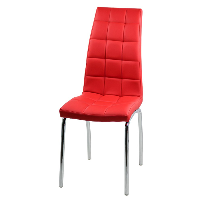 Scaun dining Iunia, rosu, plastic [3]
