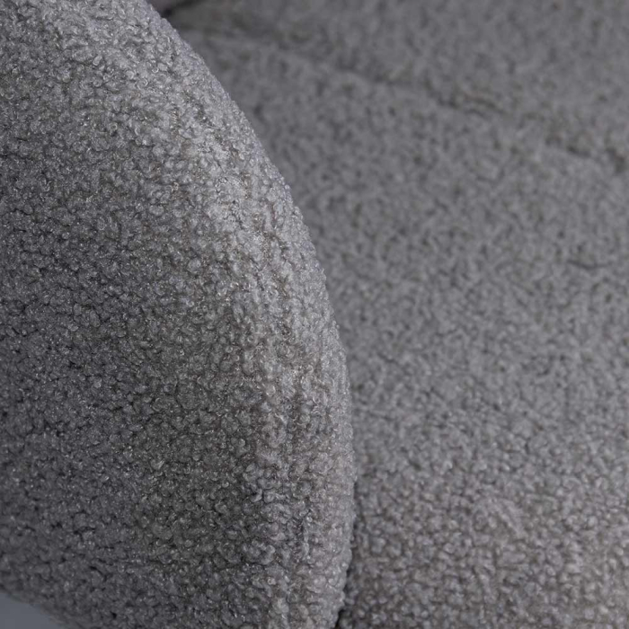 Scaun dining Juno, gri, boucle [3]