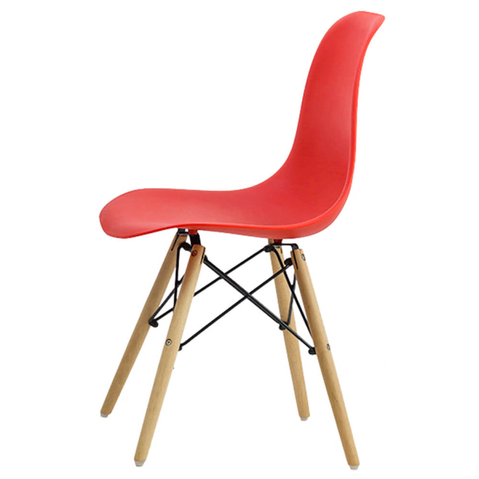 Scaun dining Raisa, rosu, plastic [2]