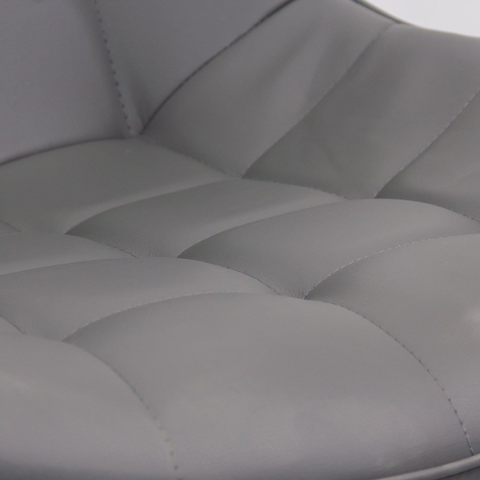 Scaun dining Rhea, gri, piele ecologica [3]