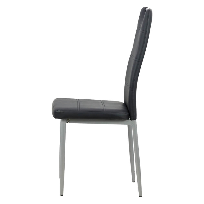 Scaun dining Serena, negru, piele ecologica [2]