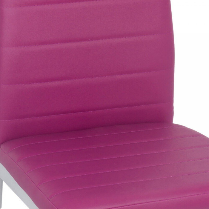 Scaun dining Vera 183, mov, piele ecologica [3]