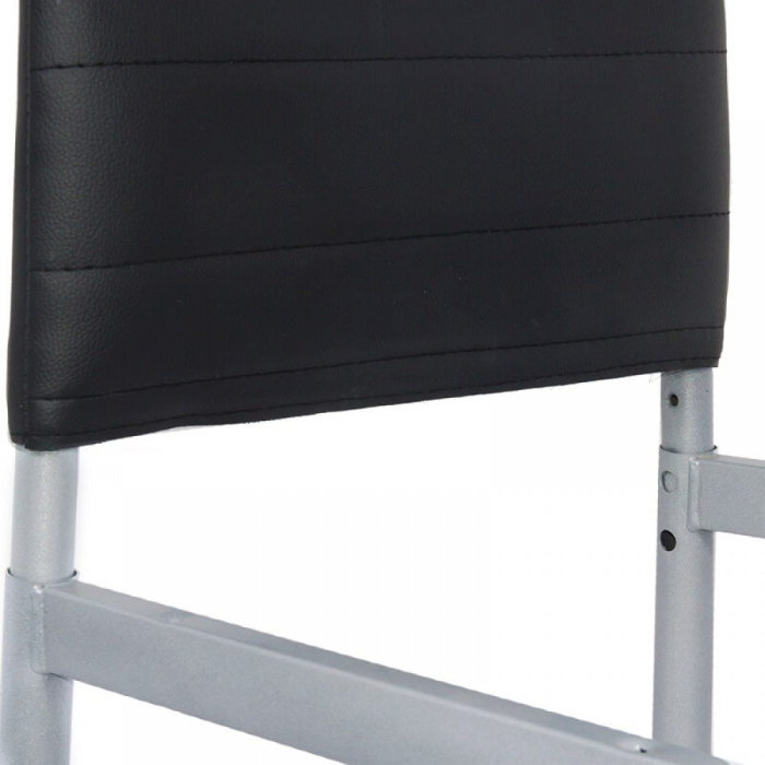 Scaun dining Vera 183, negru, piele ecologica [3]