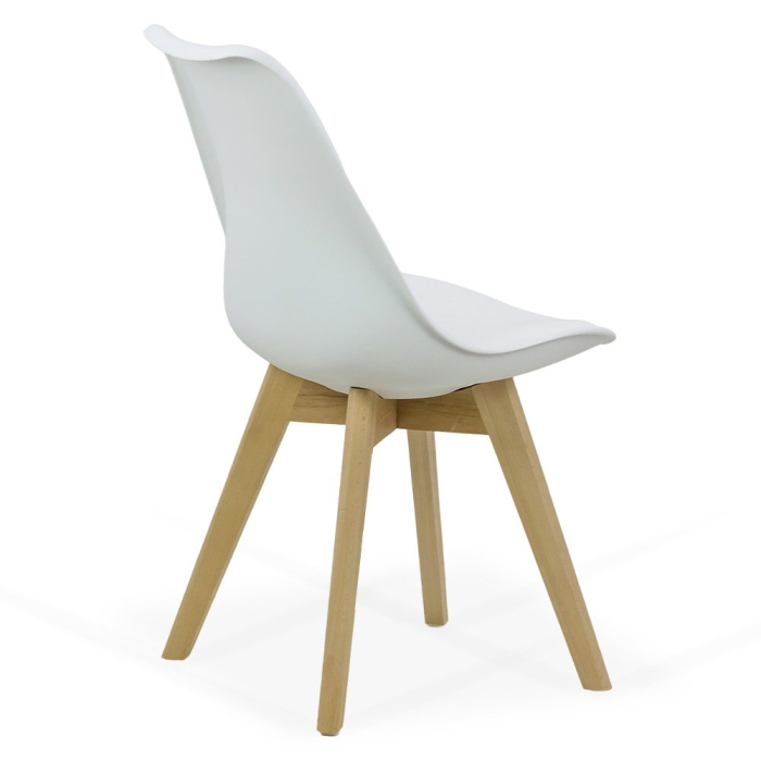 Scaun dining Yara, alb, piele ecologica [3]