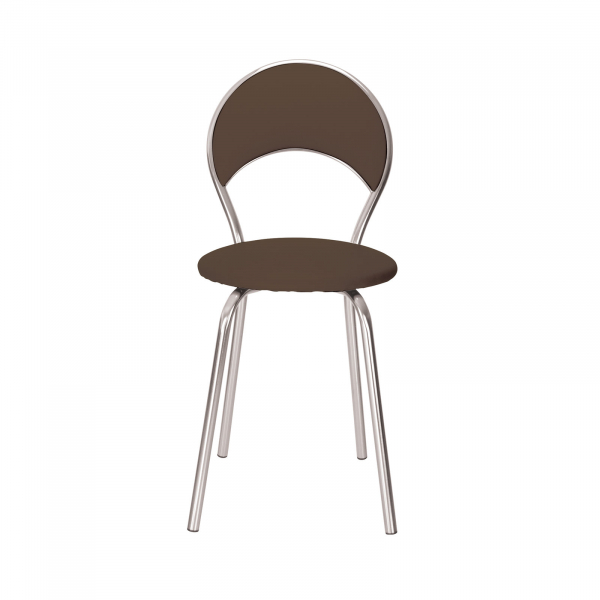 Scaun dinning / bucatarie Acvarium Plus, Maro piele ecologica [2]