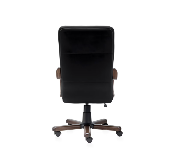 Scaun directorial ATLAS EXTRA  piele naturala, Negru [4]