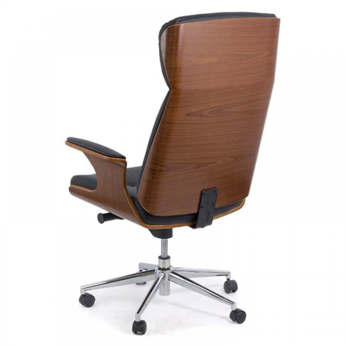 Scaun directorial Avanti 116, negru, piele ecologica [3]