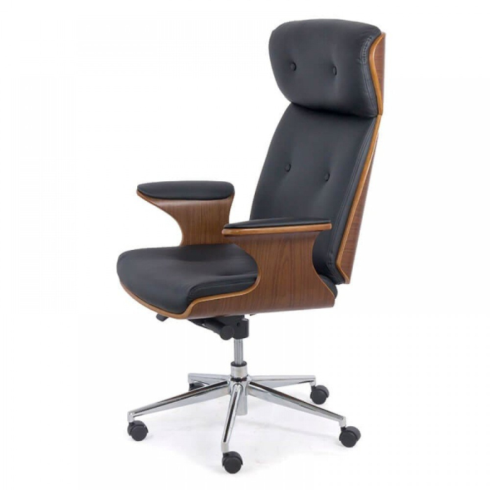 Scaun directorial Avanti 116, negru, piele ecologica [2]