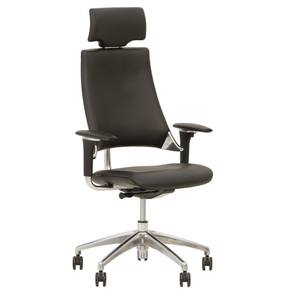 Scaun directorial CEO, Brun inchis piele naturala [2]
