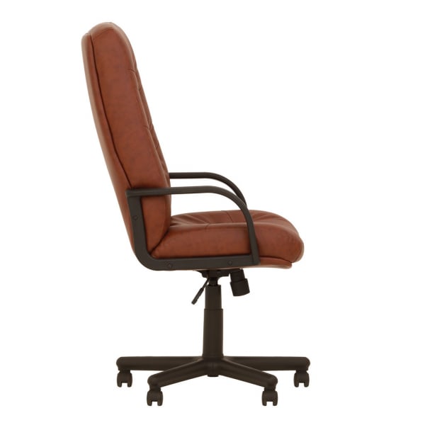 Scaun directorial HELLER, Brun piele ecologica [3]