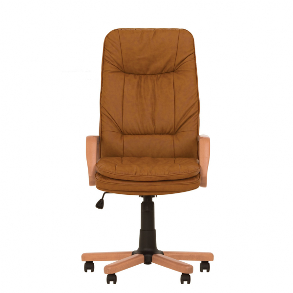 Scaun directorial HELLO EXTRA, Brun deschis pele ecologica [2]