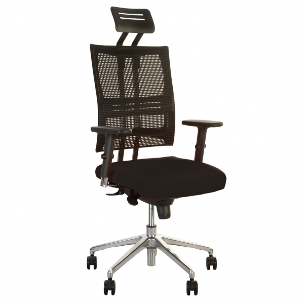 Scaun directorial PANTERA,  Negru stofa fiji [2]
