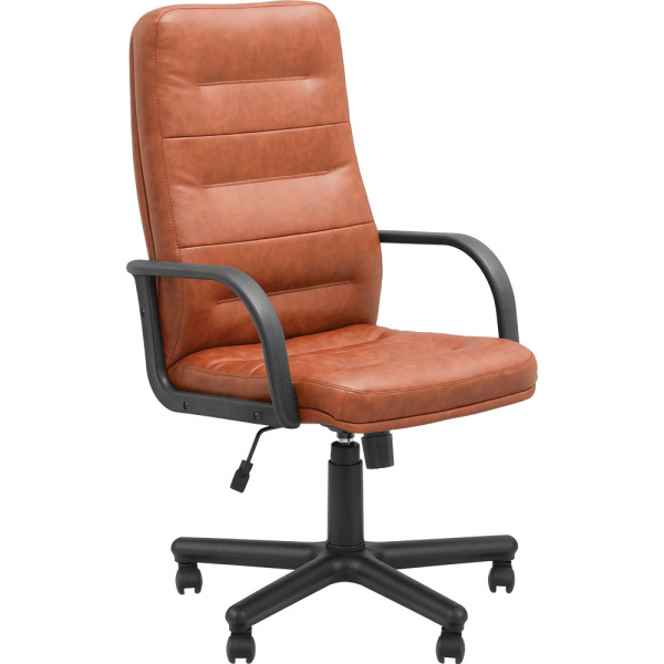 Scaun directorial PROFESSIONAL, Brun piele ecologica [2]