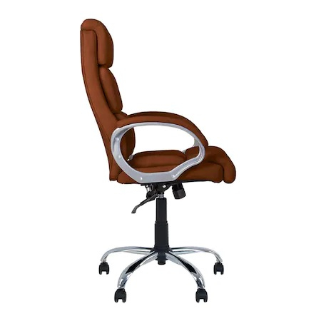 Scaun directorial RAIKO, mecanism Anyfix, piele ecologica, Maro [3]