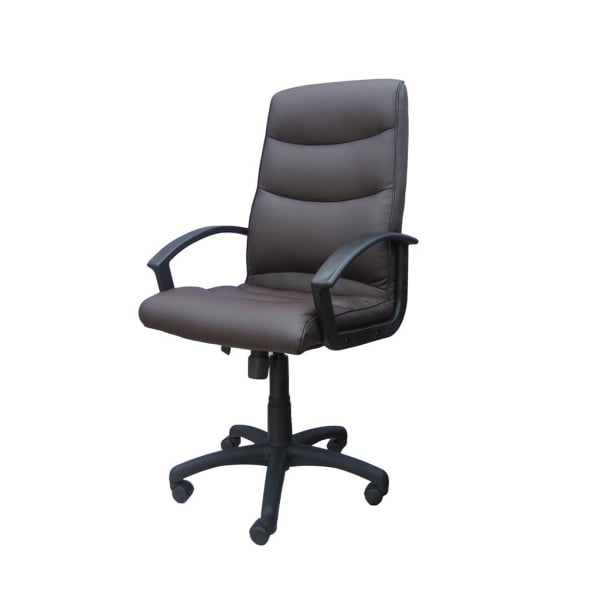 Scaun directorial SENIER, Brun inchis piele ecologica [2]