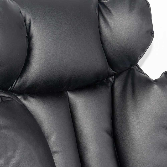 Scaun directorial Titan 104, negru, piele ecologica [3]