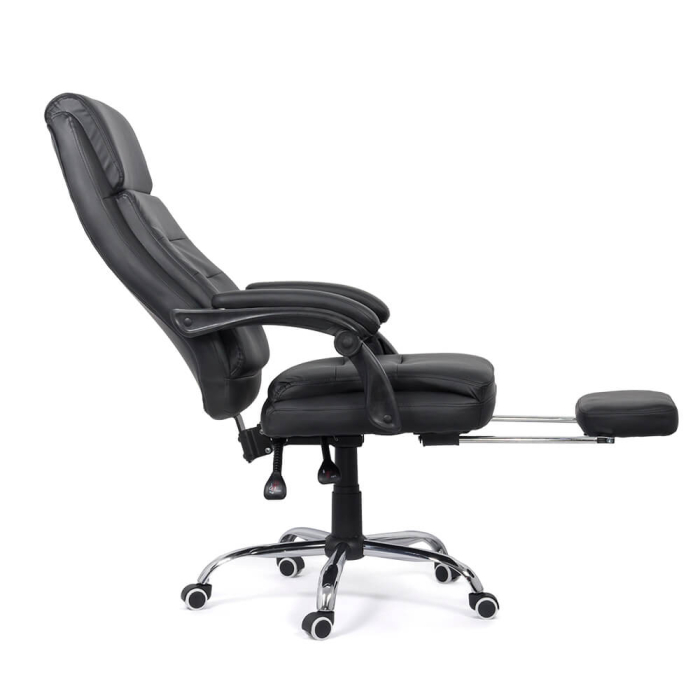 Scaun directorial Vega 110, negru, piele ecologica [2]