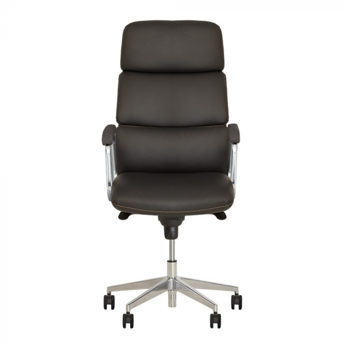 Set 2 scaune directoriale VEGAS, Negru, piele ecologica [4]