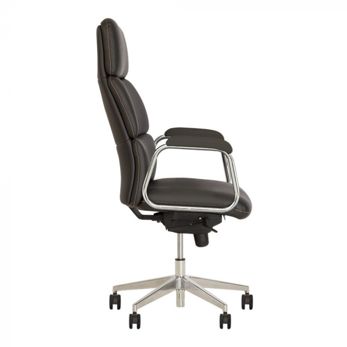 Set 2 scaune directoriale VEGAS, Negru, piele ecologica [3]