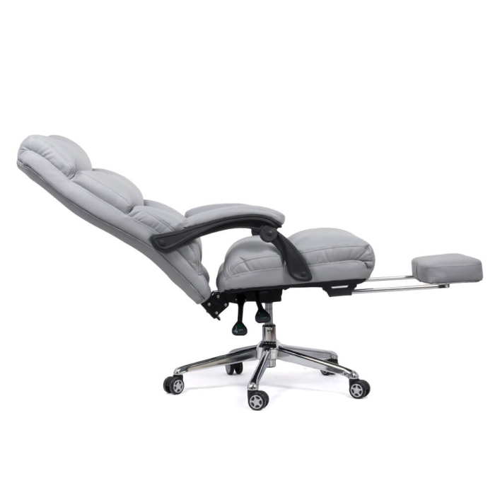 Scaun directorial Zenith 108, gri, piele ecologica [2]