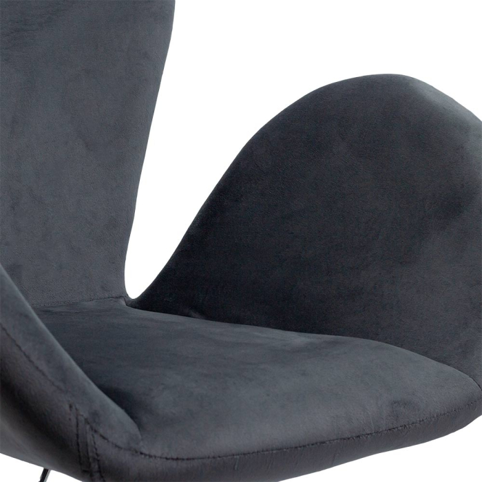 Scaun Plus 186, gri, catifea [2]