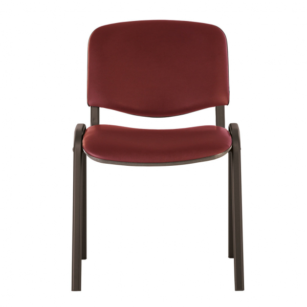 Scaun vizitator GOA BLACK, Carmin piele ecologica [2]
