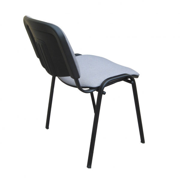 Scaun vizitator GOA BLACK, Gri-negru stofa cagliari [3]