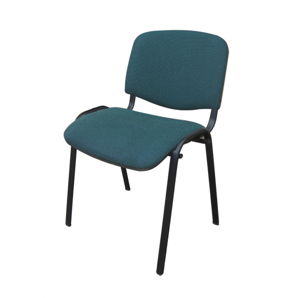 Scaun vizitator GOA BLACK, Negru-verde stofa cagliari [2]