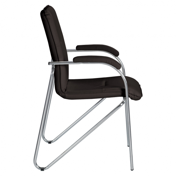 Scaun vizitator MULLER Soft, Negru piele ecologica [3]