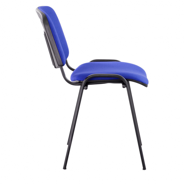 Scaun vizitator OLIVIA Black, Albastru stofa cagliari [3]