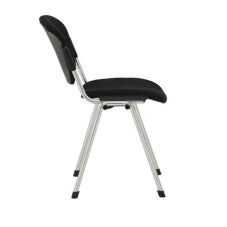 Scaun vizitator VANNI Chrome, Negru stofa cagliari [3]
