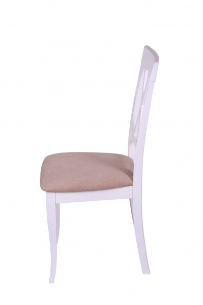 Set 2 scaune Milano, Lemn, White/Misty Beige [4]