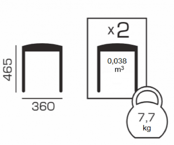 Set 2 taburete Clever, Lemn, Apple Tree Dark [6]