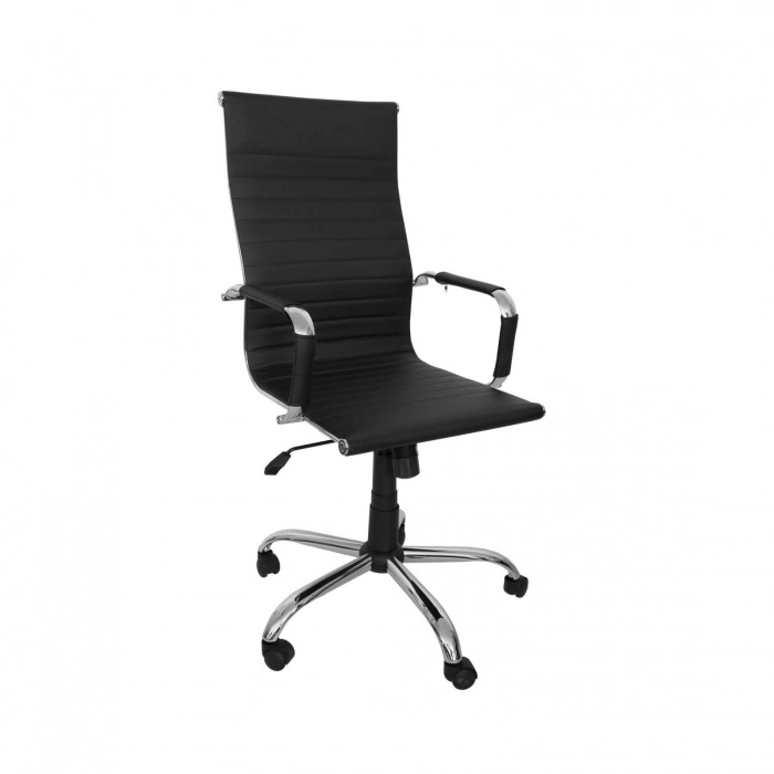 Scaune de birou - Scaun de birou ODESSA, cu brate, ajustabil,piele ecologica, Negru