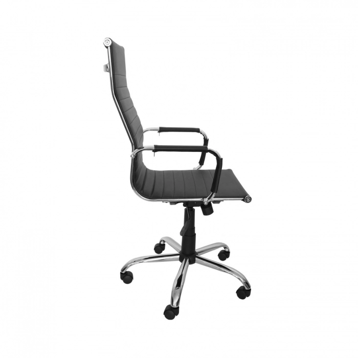 Scaun de birou ODESSA, cu brate, ajustabil,piele ecologica, Negru [3]