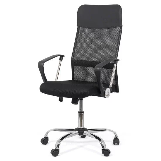 Scaun de birou ergonomic TAZZ Mesh/ piele ecologica Negru [2]