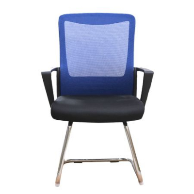 Scaun conferinta/vizitator CANNES CF, mesh, negru/albastru [1]
