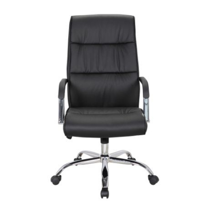 Scaun directorial DEAL, mecanism TILT, Negru, Piele ecologica [1]