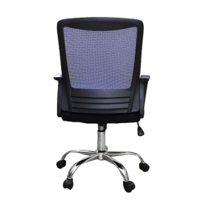 Scaun de birou ergonomic CANNES, mesh, negru/albastru [3]